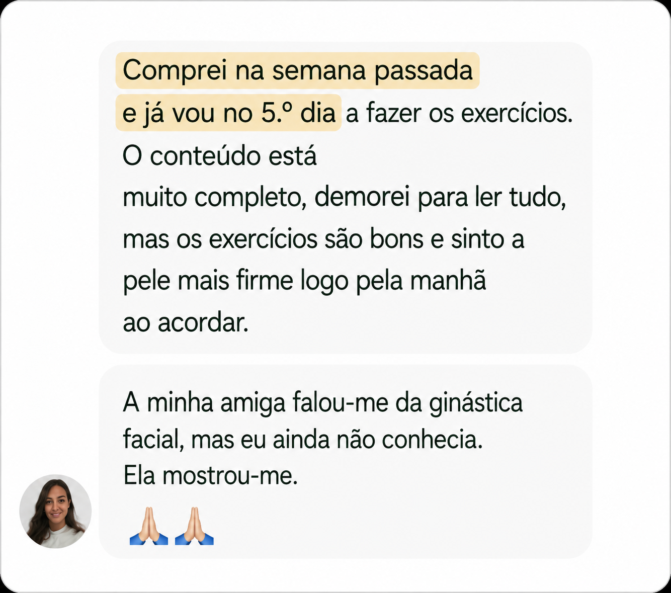 Opinião de uma aluna